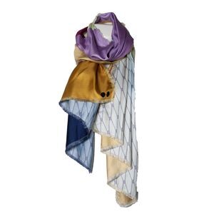 Odeeh multicolor printed fence scarf